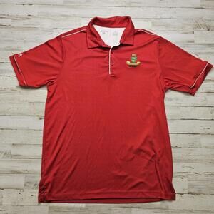 THE ROYAL SELANGOR GOLF CLUB  - Malaysia Red Polo Antigua Shirt MED
